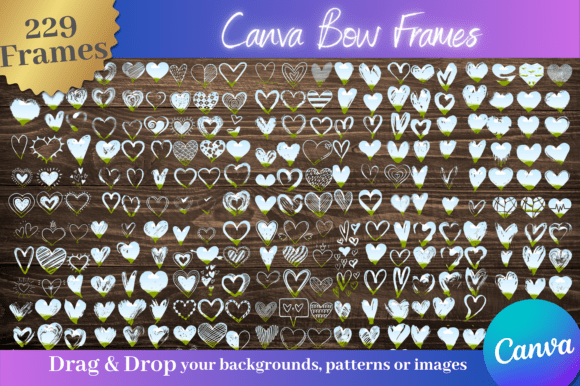229 Heart Canva Frames: A Designer's Toolkit for Instant Appeal