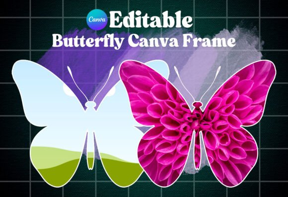 Butterfly Editable Canva Frame Template: A Designer's Review