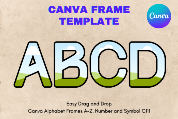 Canva Letters Frame Alphabet Template111: A Designer's Deep Dive