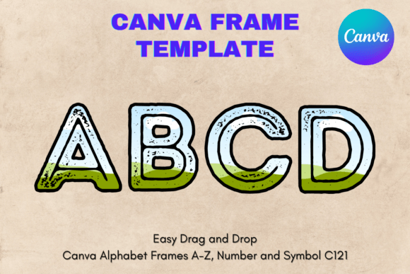 Canva Letters Frame Alphabet Template121: A Design Deep Dive