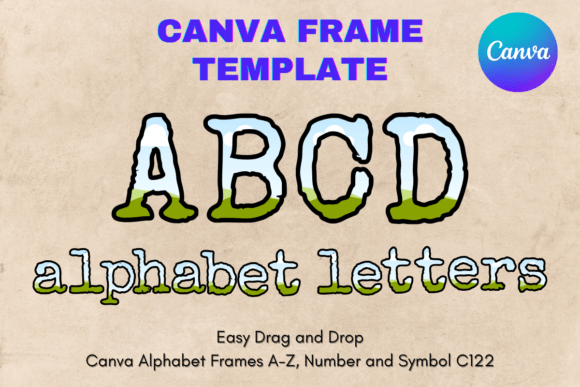 Canva Letters Frame Alphabet Template122: Your Creative Shortcut