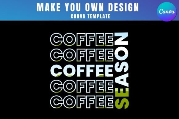 Coffee Canva Frame Template Design for Creatives