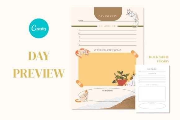 Day Preview Planner: Master Your Schedule in Canva
