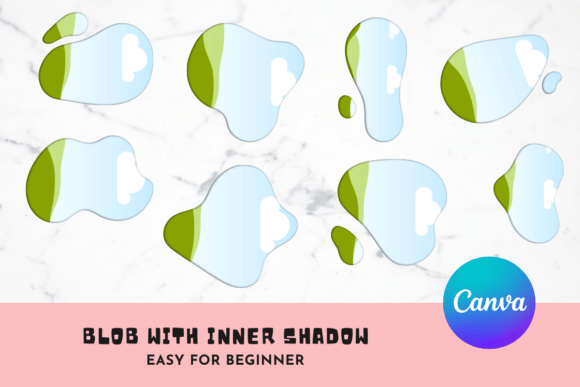Designing with Organic Depth: The Blob Inner Canva Frames Template