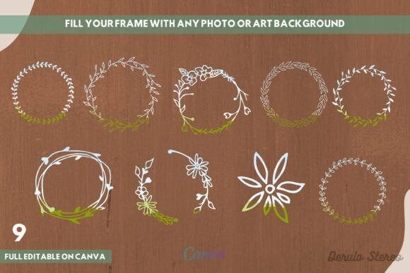 Effortless Design with the Boho Leaf Wreath Canva Frame