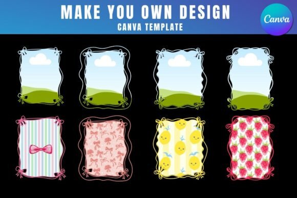 Elevate Your Visuals with the Cute Ruffle Frame Canva Template