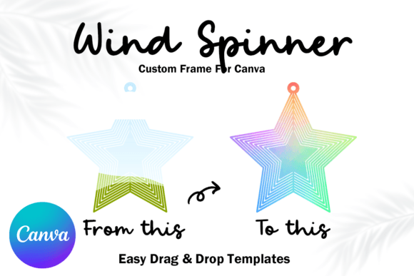 Mastering Visual Impact with the Star Wind Spinner Canva Frame Template