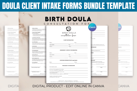 Organize Your Doula Practice: A Complete Intake Forms Bundle