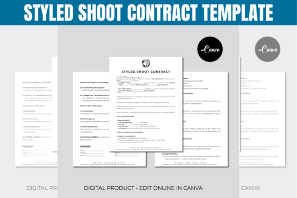 Styled Shoot Contract Template: Protect Your Creative Vision