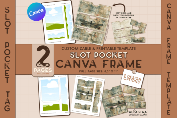 Unlock Creative Freedom with the Slot Pocket Canva Frame Template